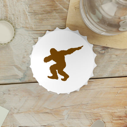 Dabbing Bigfoot Magnetic Dual Bottle Opener