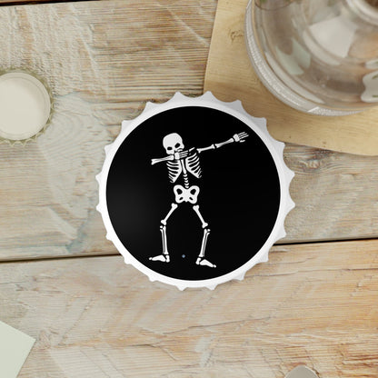Dabbing Skeleton Magnetic Dual Bottle Opener