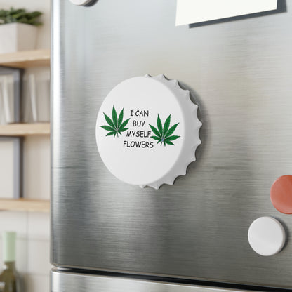 Buy Myself Flowers Magnetic Dual Bottle Opener