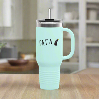 Eat A Dick Polar Camel Insulated Travel Mug, 40oz