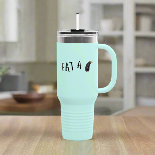 Eat A Dick Polar Camel Insulated Travel Mug, 40oz