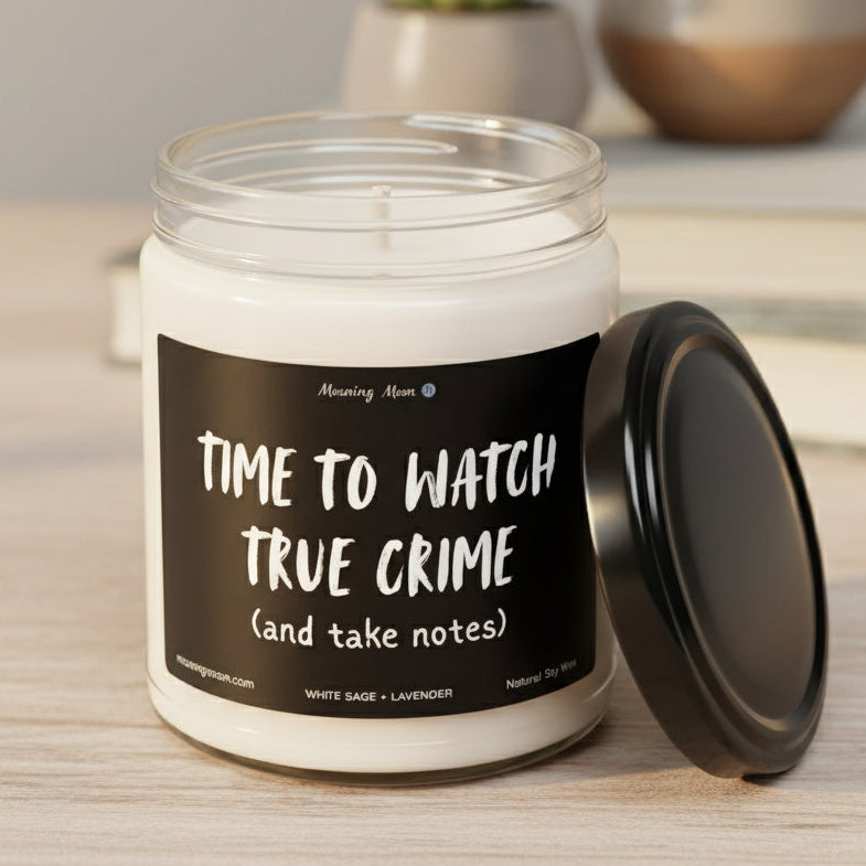 True Crime Non-Toxic Soy Candle, 9oz