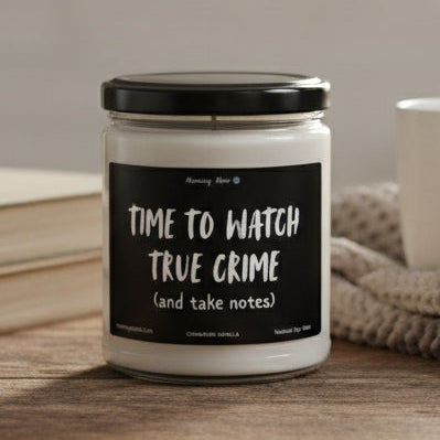 True Crime Non-Toxic Soy Candle, 9oz