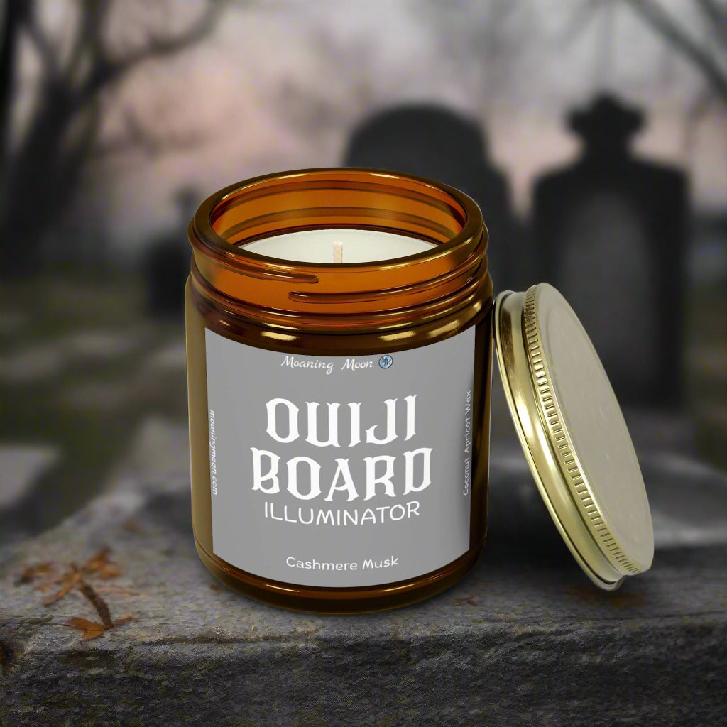 Ouiji Board Illuminator - Cashmere Musk, Coconut Apricot Wax Candle