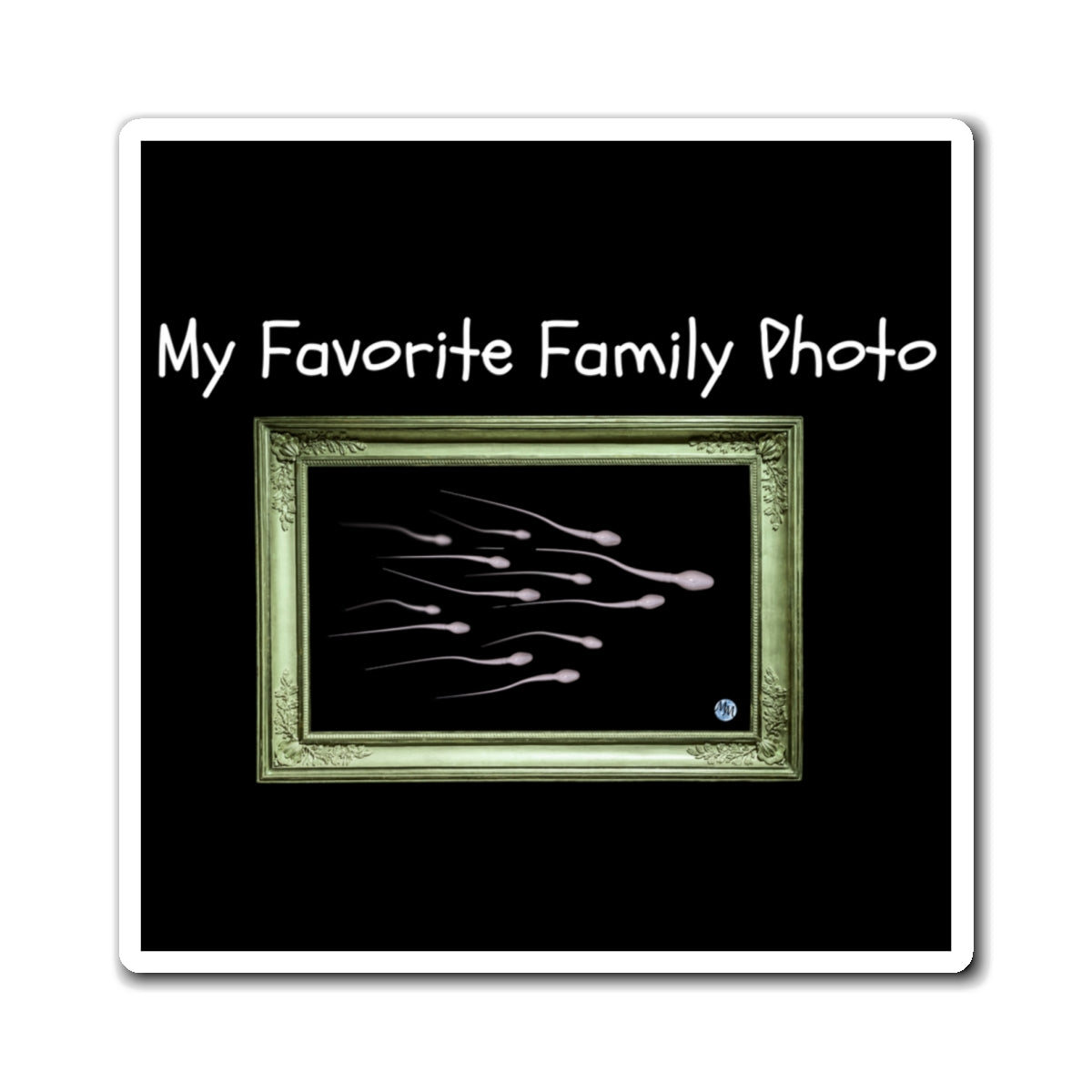 My Favorite Family Photo Square Magnet
