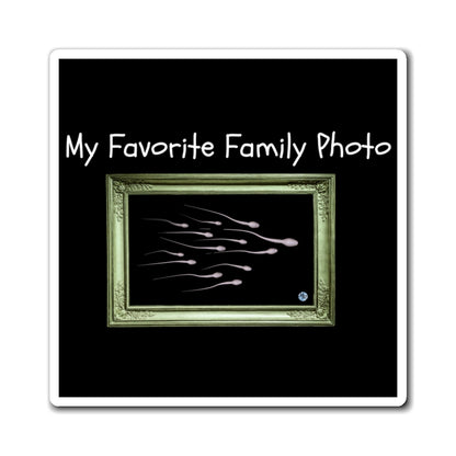 My Favorite Family Photo Square Magnet