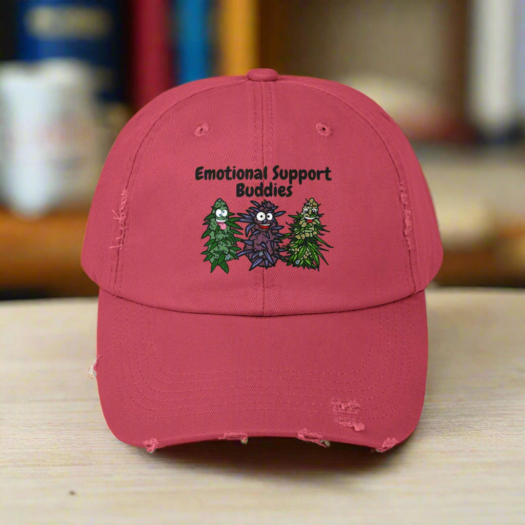 Emotional Support Buddies Distressed Cap