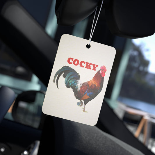 Cocky Red Car Air Freshener