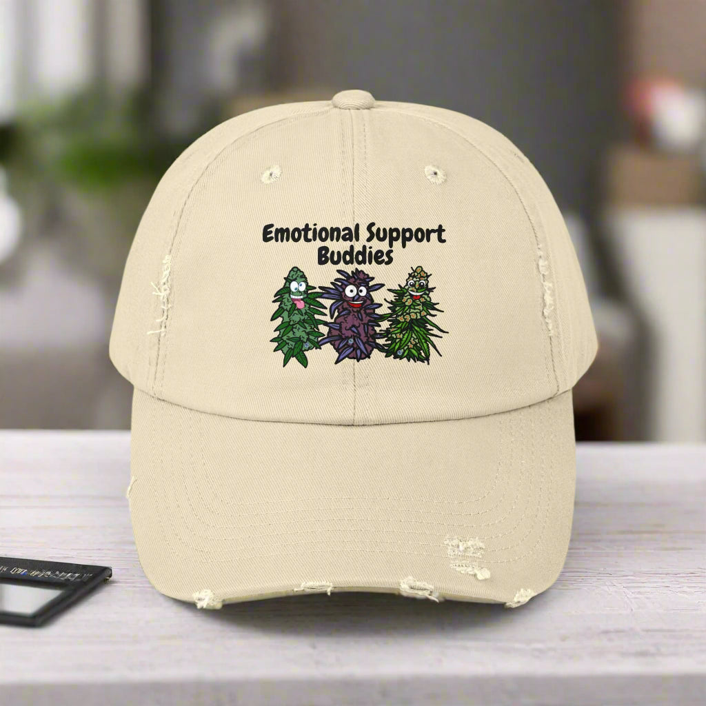 Emotional Support Buddies Distressed Cap