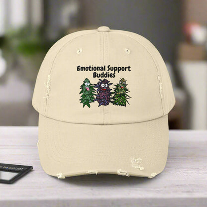 Emotional Support Buddies Distressed Cap