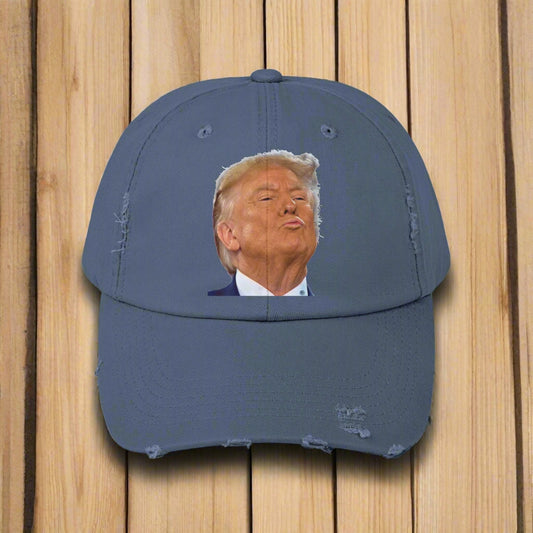 Trump Kiss Distressed Cap