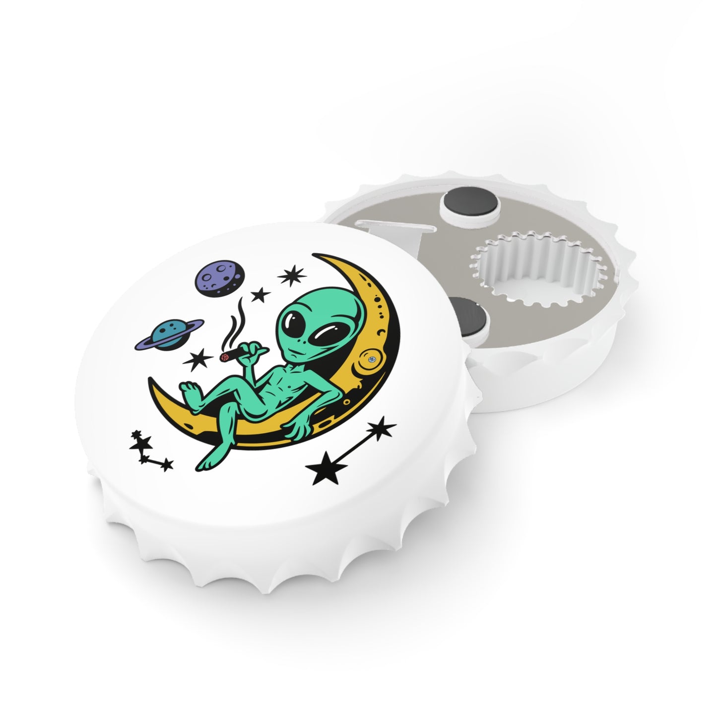 420 Alien Magnetic Dual Bottle Opener