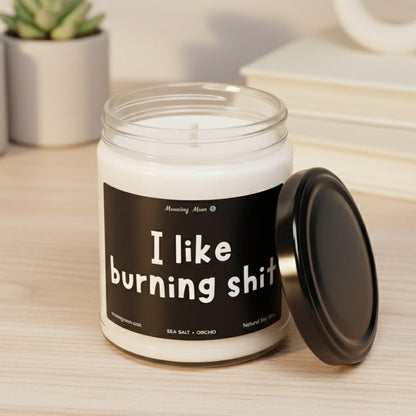 I Like Burning Shit Non-Toxic Soy Candle, 9oz