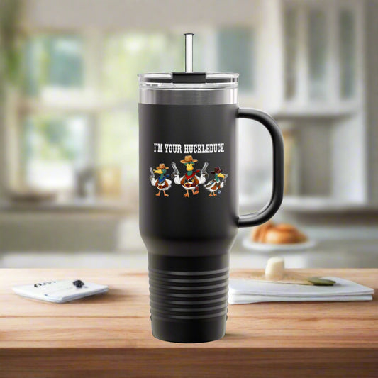 Huckleduck Polar Camel Insulated Travel Mug, 40oz