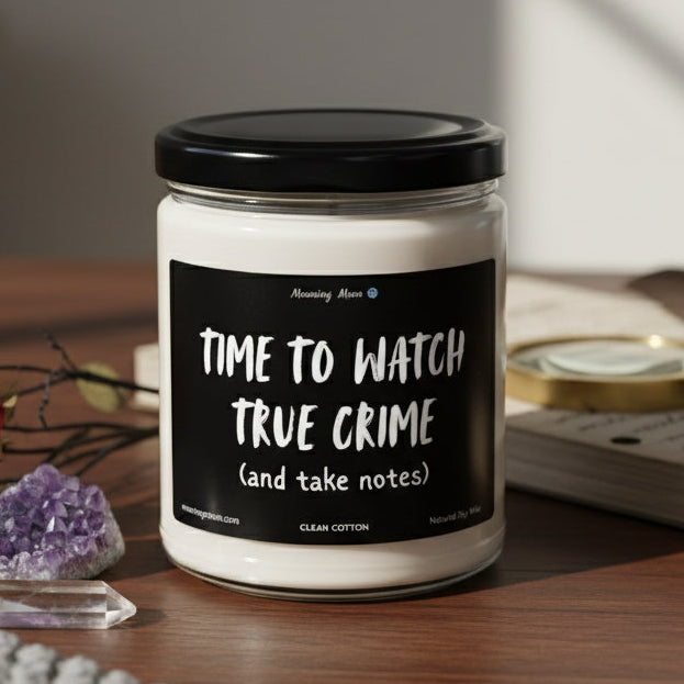 True Crime Non-Toxic Soy Candle, 9oz