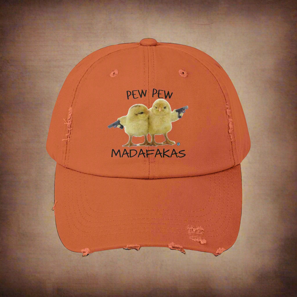 Pew Pew Distressed Cap
