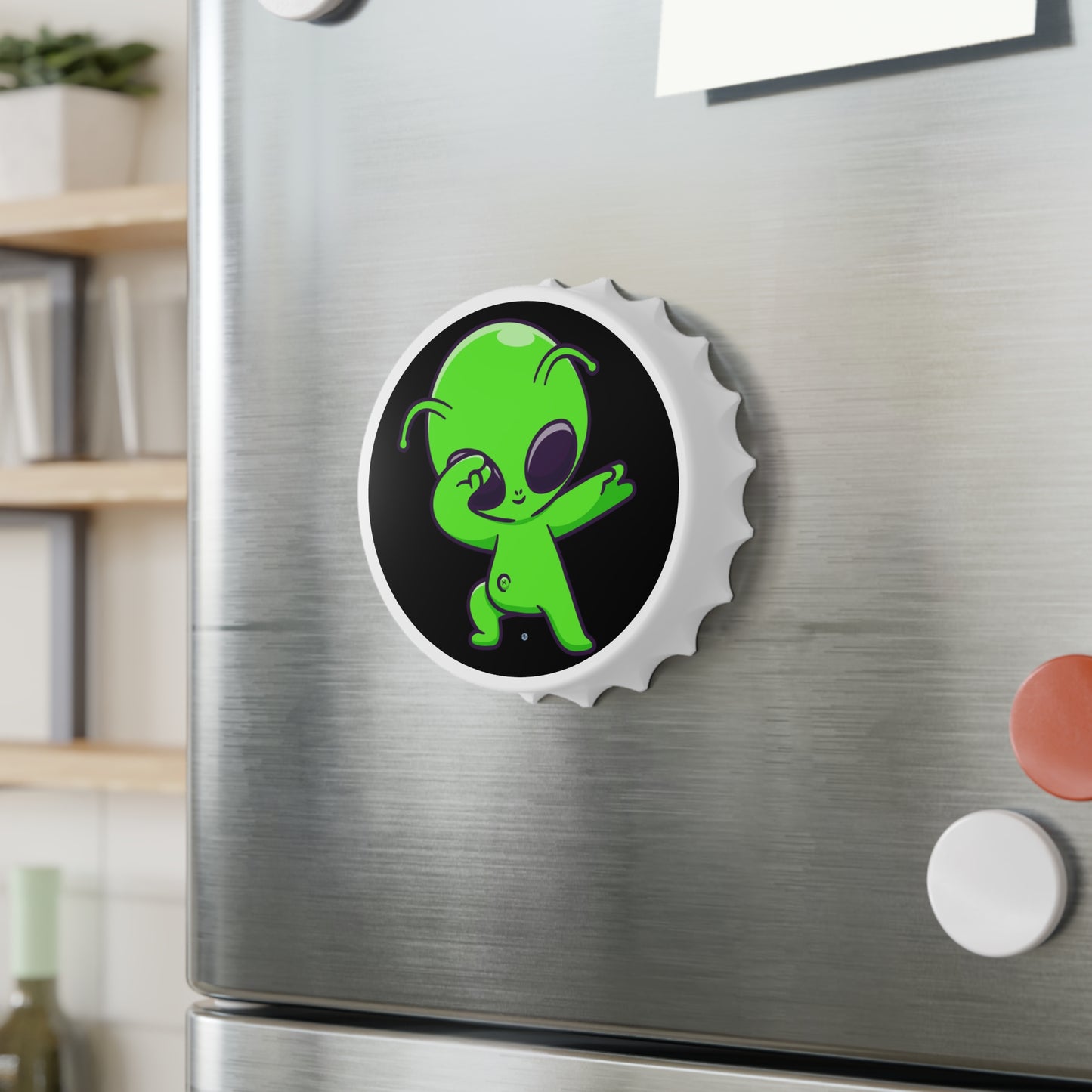 Dabbing Alien Magnetic Dual Bottle Opener
