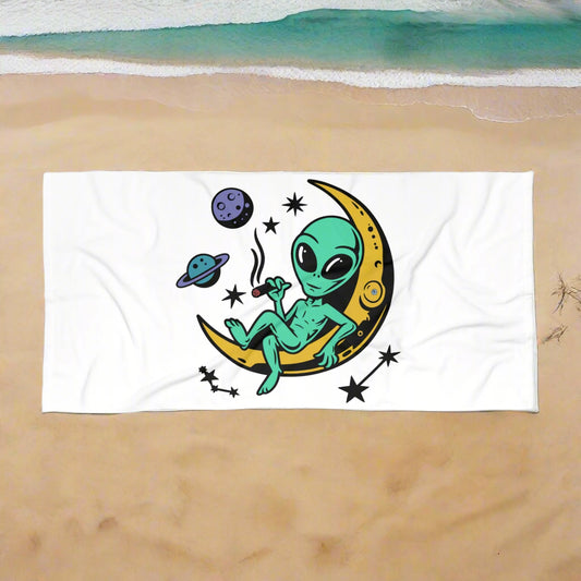 420 Alien Beach Towel
