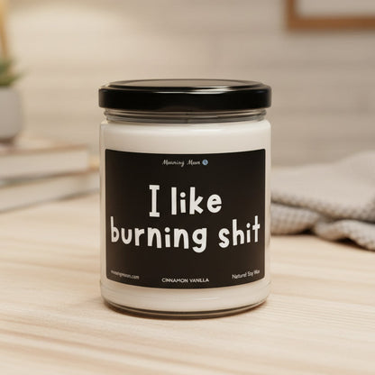 I Like Burning Shit Non-Toxic Soy Candle, 9oz