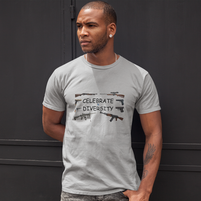Celebrate Diversity - Guns Men's T-Shirt