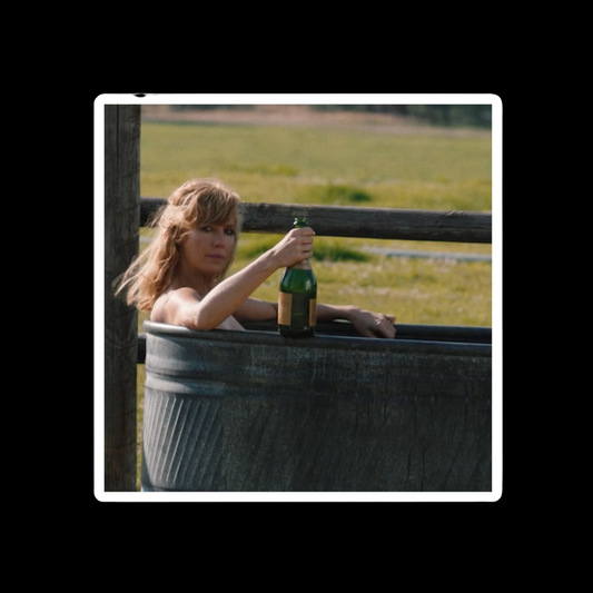 Beth Dutton Bath Tub Square Magnet