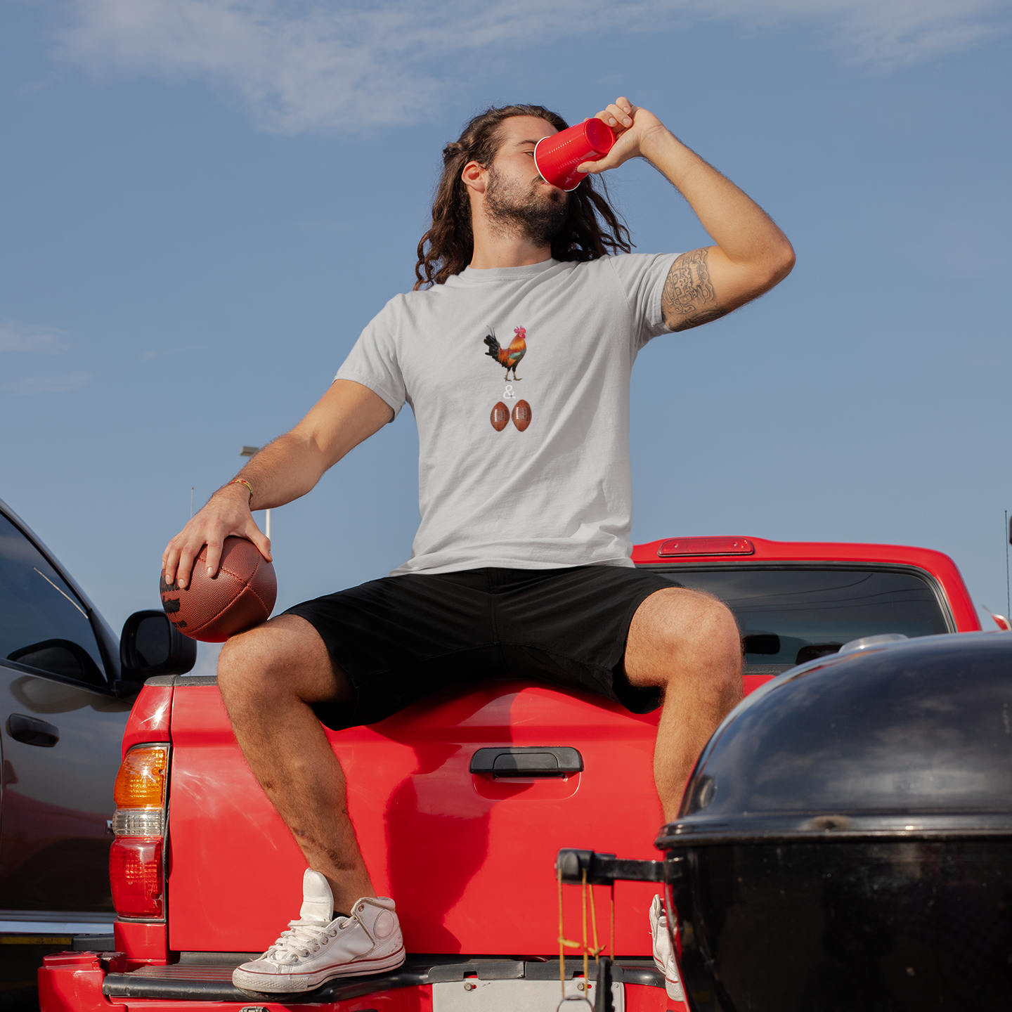 Cock & Footballs Men's T-Shirt
