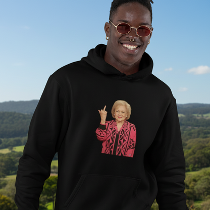 Betty White Middle Finger Comfy Hoodie