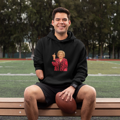 Betty White Middle Finger Comfy Hoodie