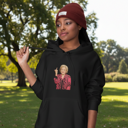 Betty White Middle Finger Comfy Hoodie