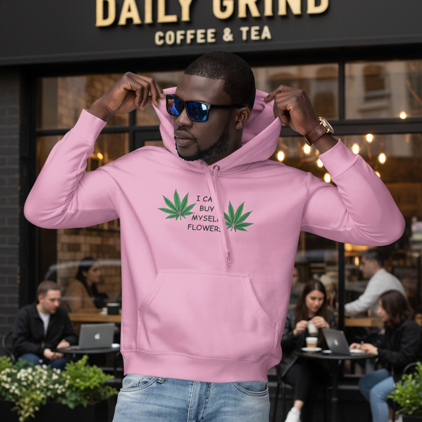 Buy Myself Flowers Comfy Hoodie