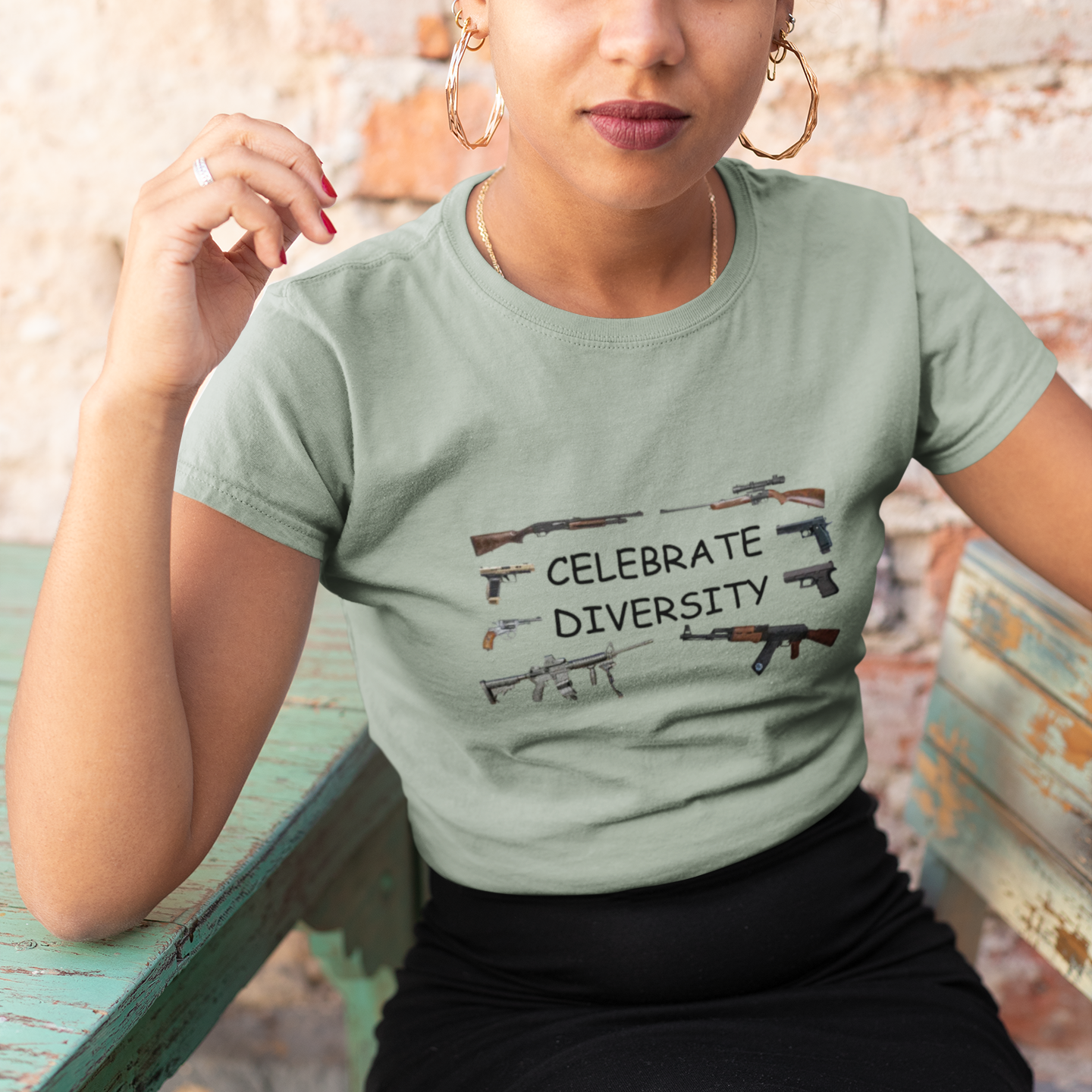 Celebrate Diversity - Guns T-Shirt
