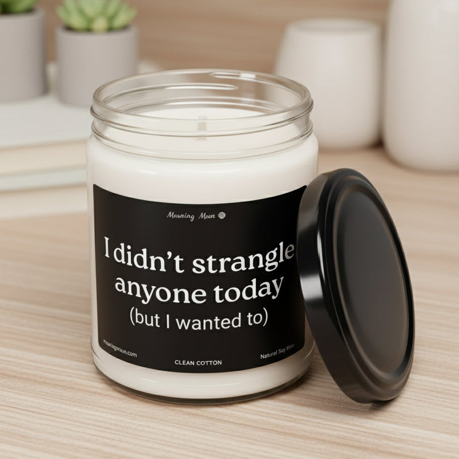 Didn't Strangle Anyone Non-Toxic Soy Candle, 9oz