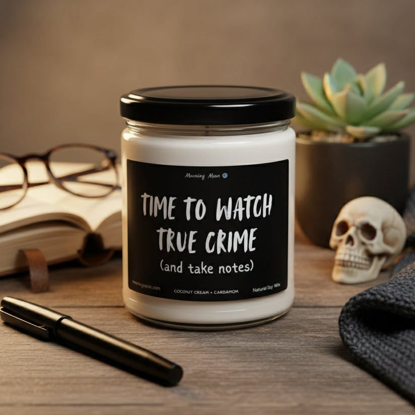 True Crime Non-Toxic Soy Candle, 9oz