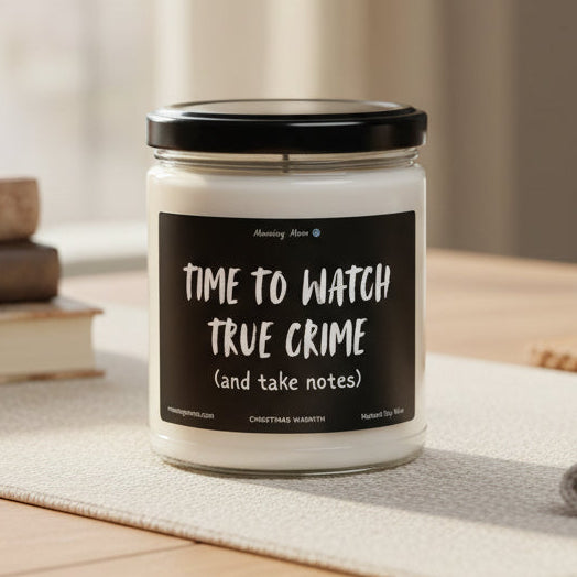 True Crime Non-Toxic Soy Candle, 9oz