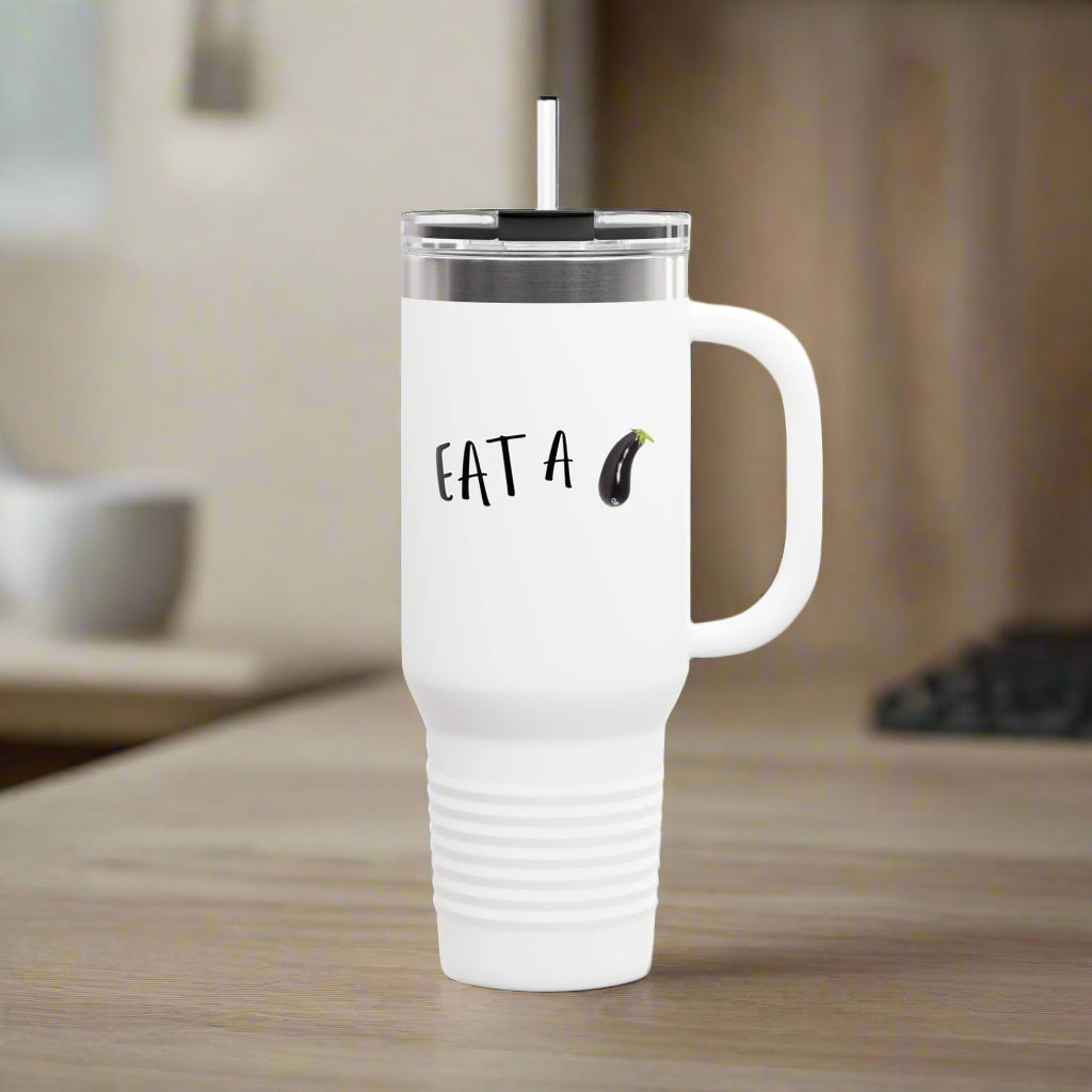 Eat A Dick Polar Camel Insulated Travel Mug, 40oz