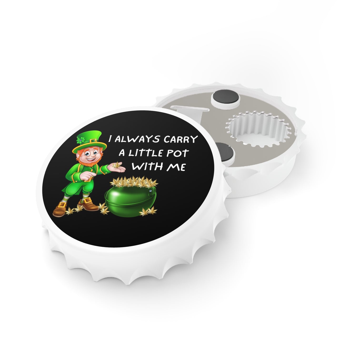 Carry A Little Pot Magnetic Dual Bottle Opener
