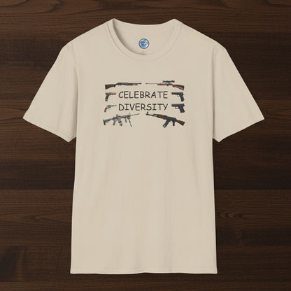 Celebrate Diversity - Guns T-Shirt