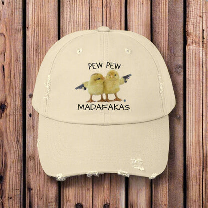 Pew Pew Distressed Cap