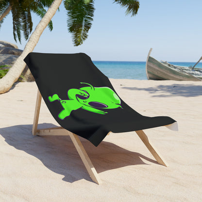 Dabbing Alien Beach Towel