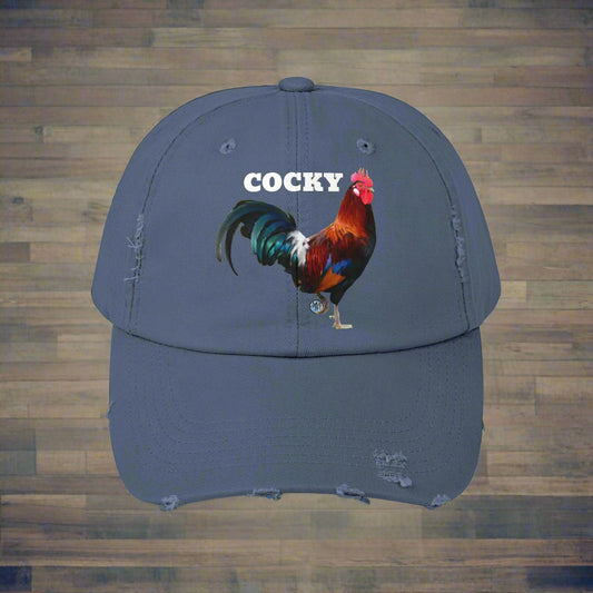 Cocky Distressed Cap