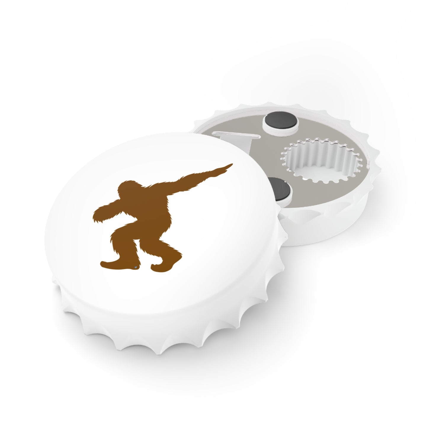 Dabbing Bigfoot Magnetic Dual Bottle Opener