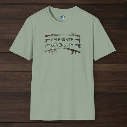 Celebrate Diversity - Guns T-Shirt