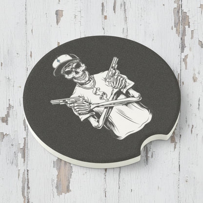 SkelaGangsta Soapstone Car Coaster