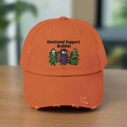 Emotional Support Buddies Distressed Cap