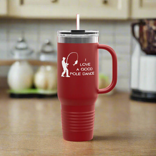 Pole Dance Polar Camel Insulated Travel Mug, 40oz