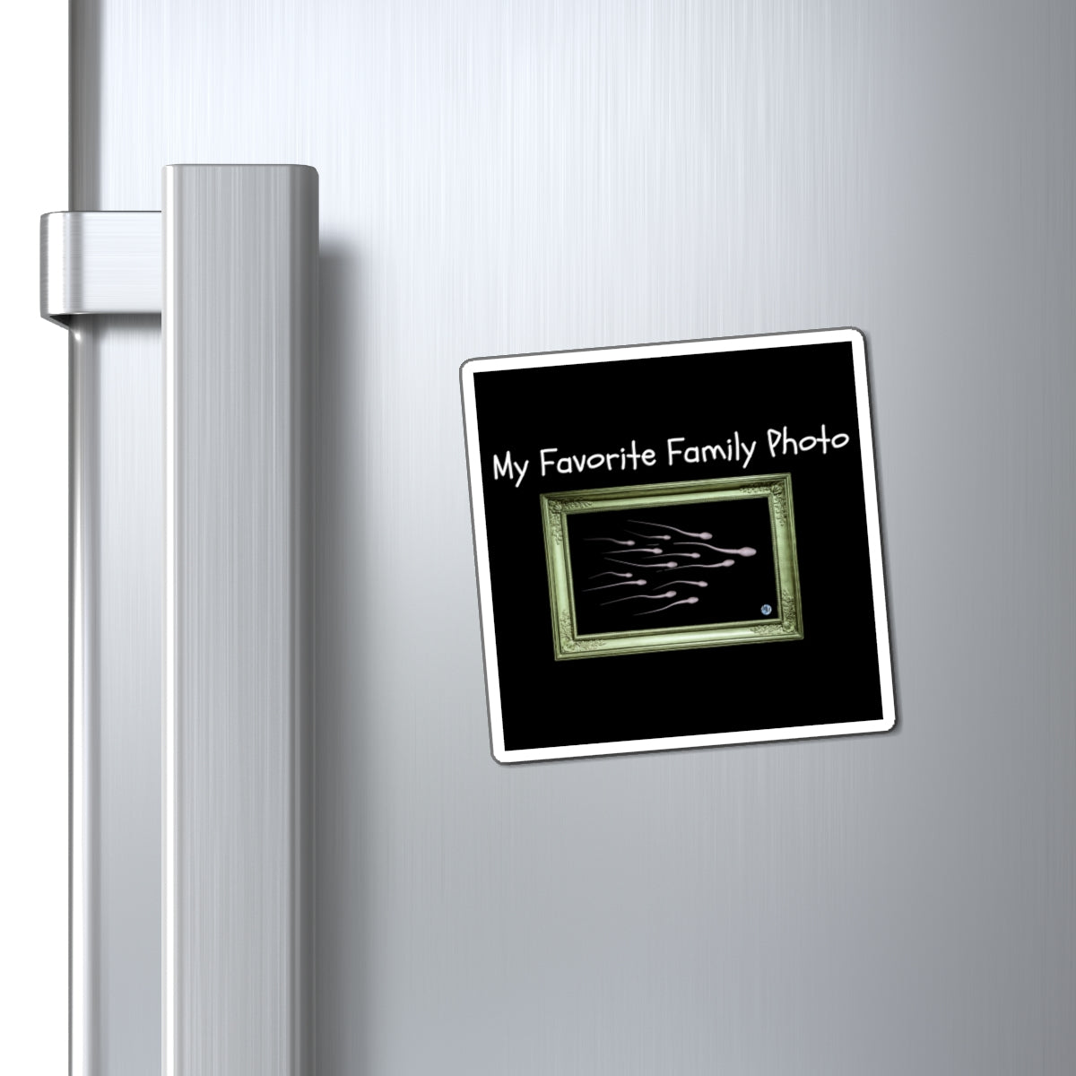 My Favorite Family Photo Square Magnet