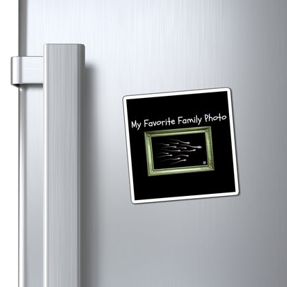 My Favorite Family Photo Square Magnet