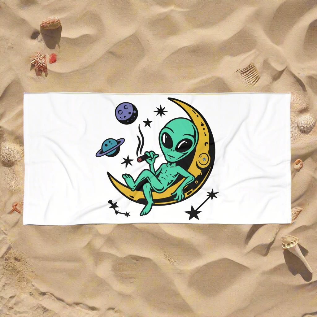 420 Alien Beach Towel