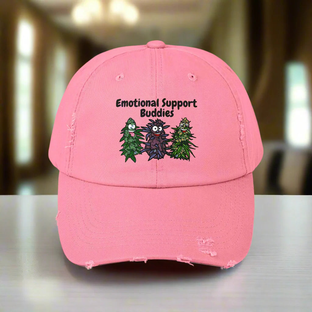 Emotional Support Buddies Distressed Cap