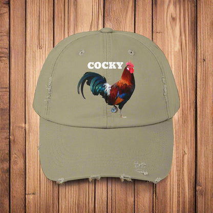 Cocky Distressed Cap